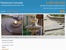 Tablet Screenshot of concretepatiofurniture.com